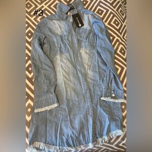 Zilcremo women's denim shirt dress